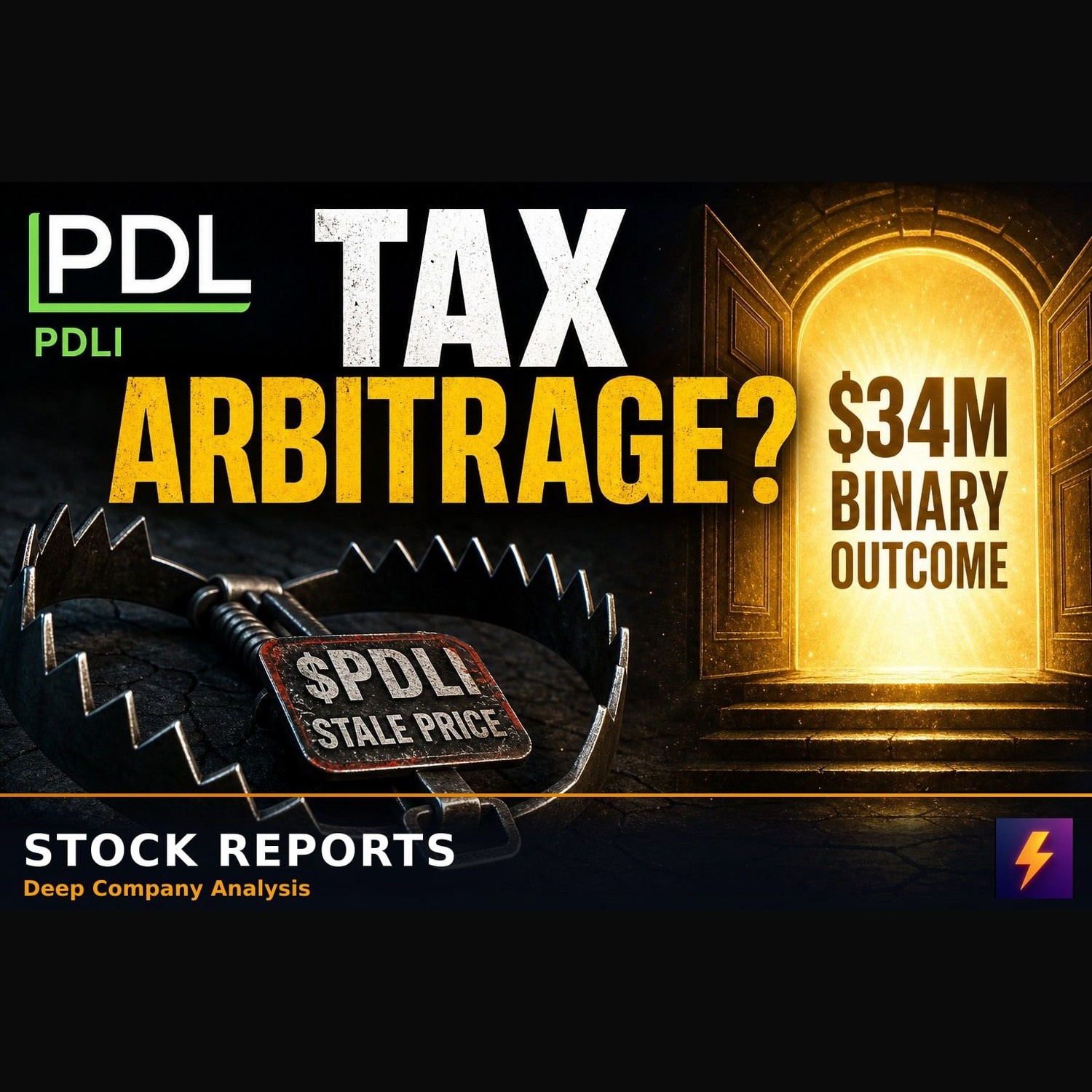 PDLI Stale Price Trap: $34M Binary Tax Arbitrage