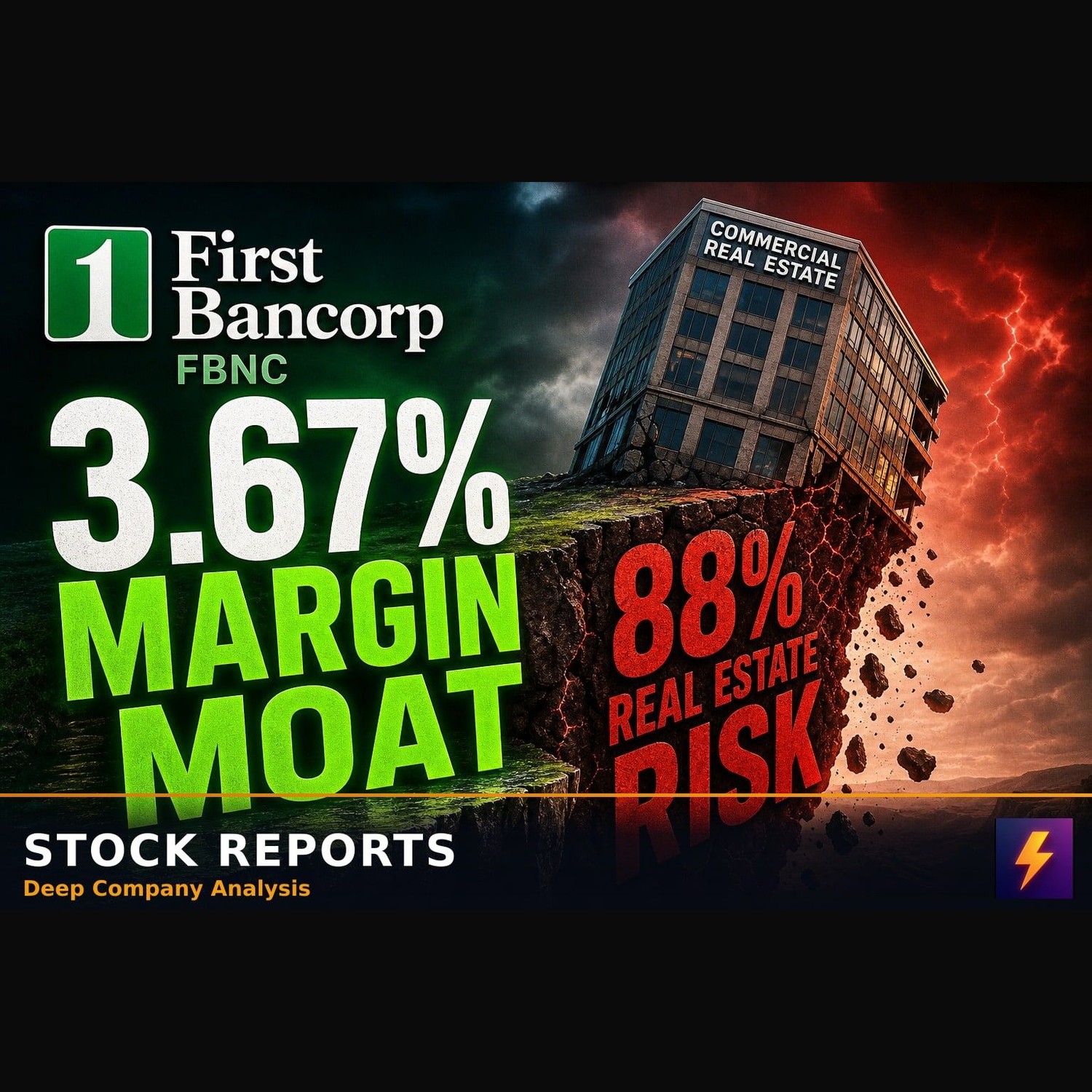 FBNC 3.67% Margin Moat Faces 88% Real Estate Risk