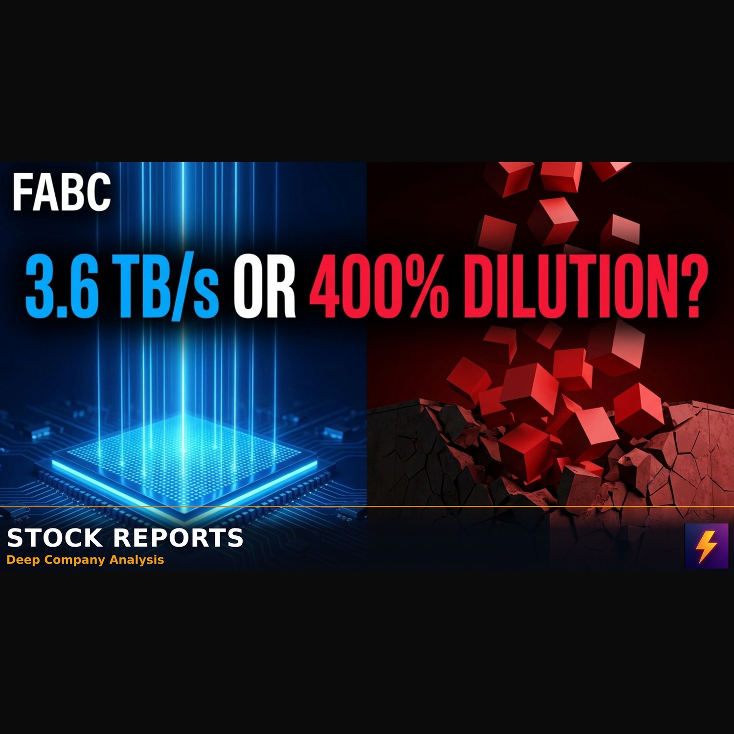 FABC 3.6 TB/s AI Pivot Faces 400% Dilution Risk
