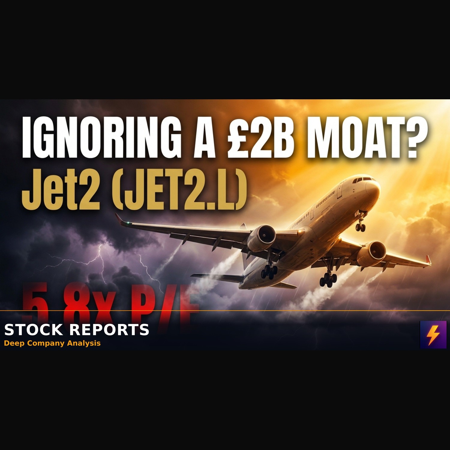 Jet2 (JET2.L) 5.8x P/E Ignores a £2B Cash Moat