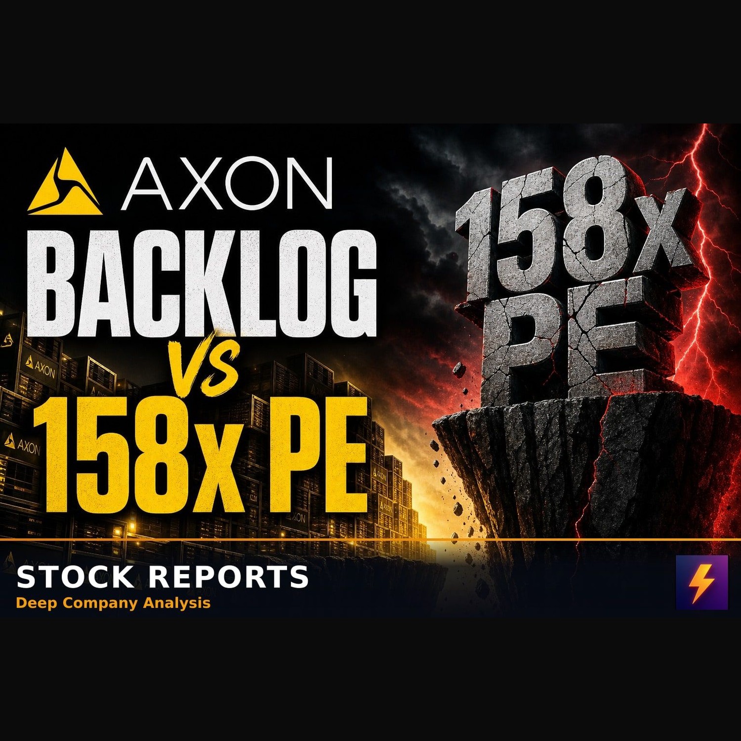 AXON 14B Backlog vs Its 158x PE Valuation