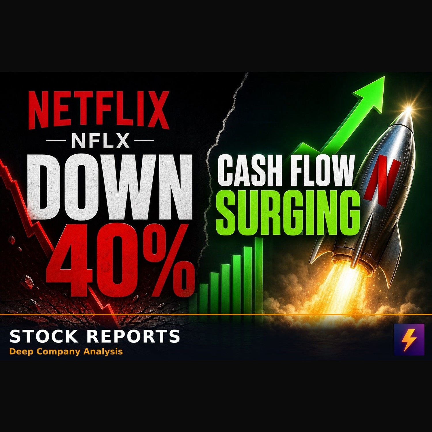 Netflix Is Down 40% While Free Cash Flow Surges