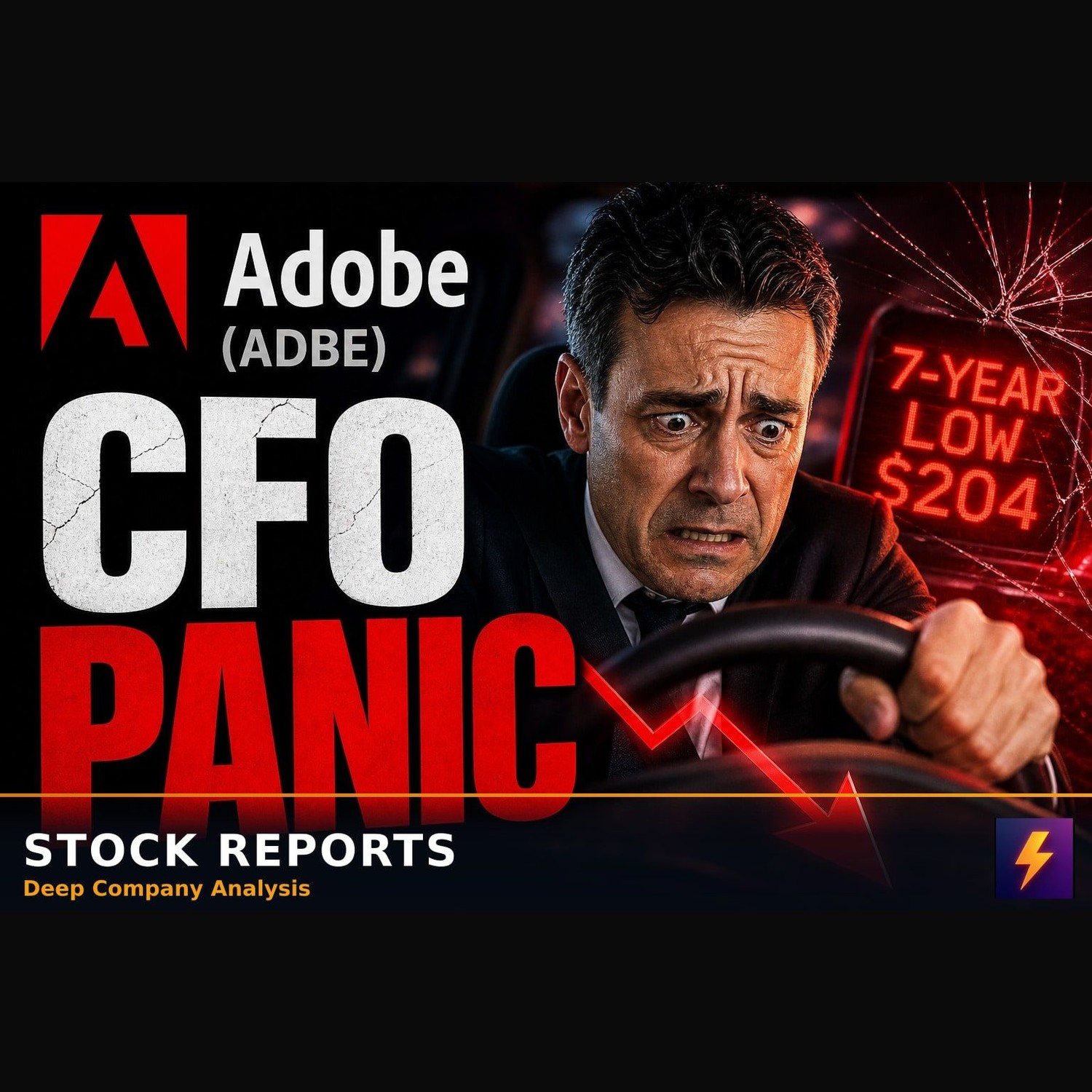 The CFO Panic Driving ADBE to a 7-Year Low of $204