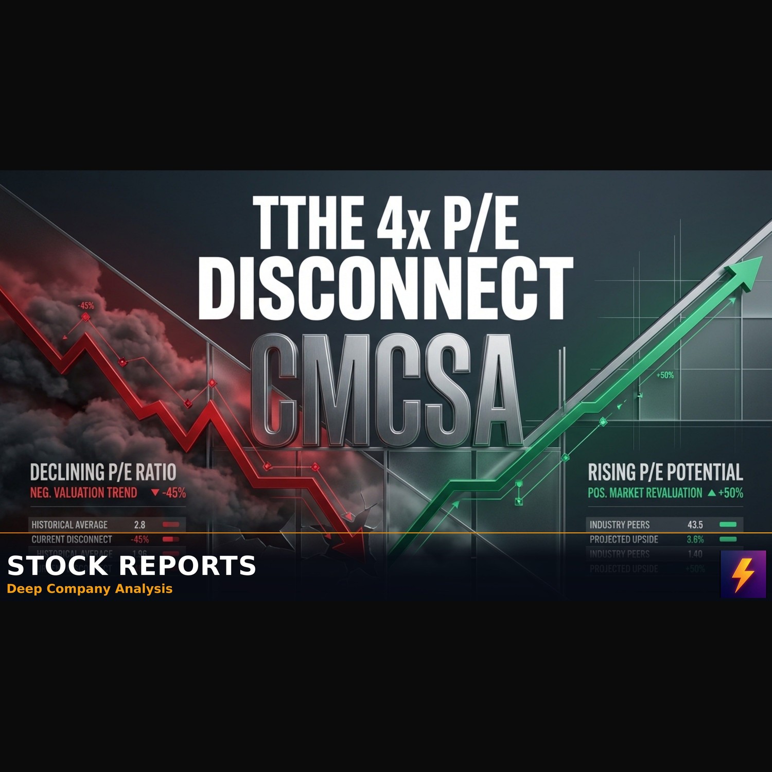 Comcast CMCSA Crashed 13% to a 4x PE Disconnect