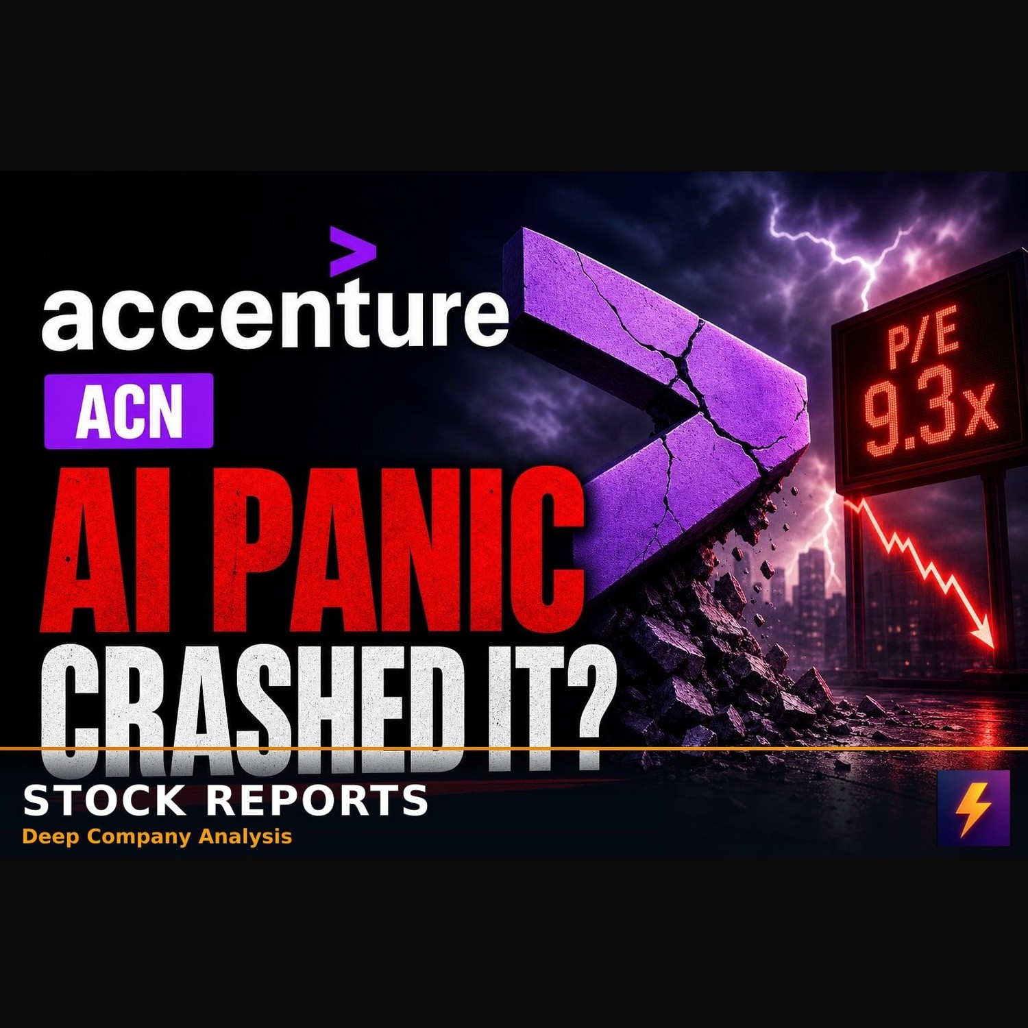 Why AI Panic Sent Accenture to a 9.3x P/E