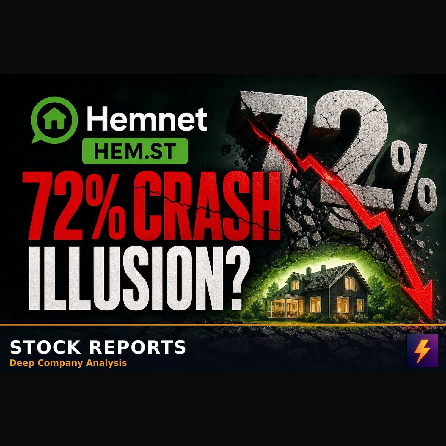 **Why Hemnet's 72% Crash is an Accounting Illusion**