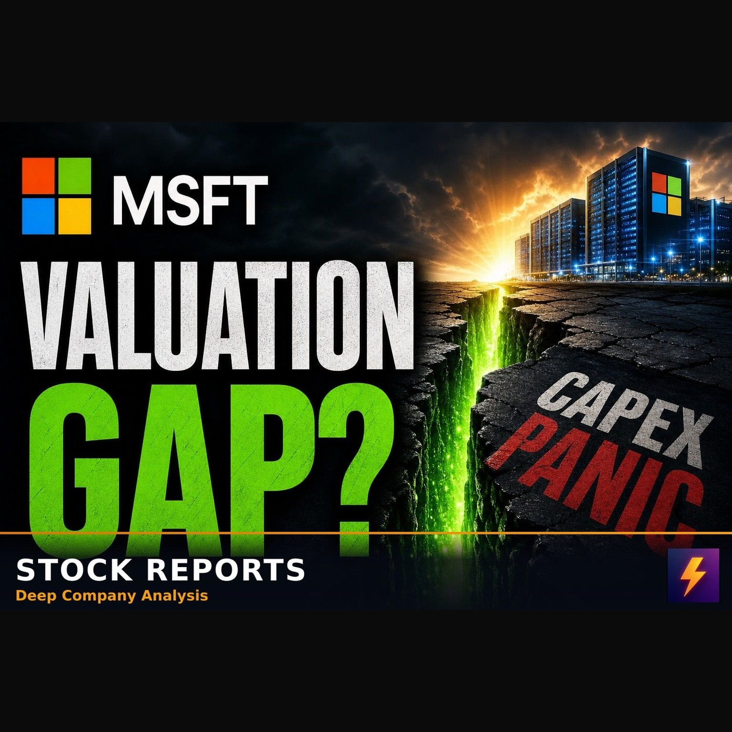 MSFT capex panic has created a rare valuation gap