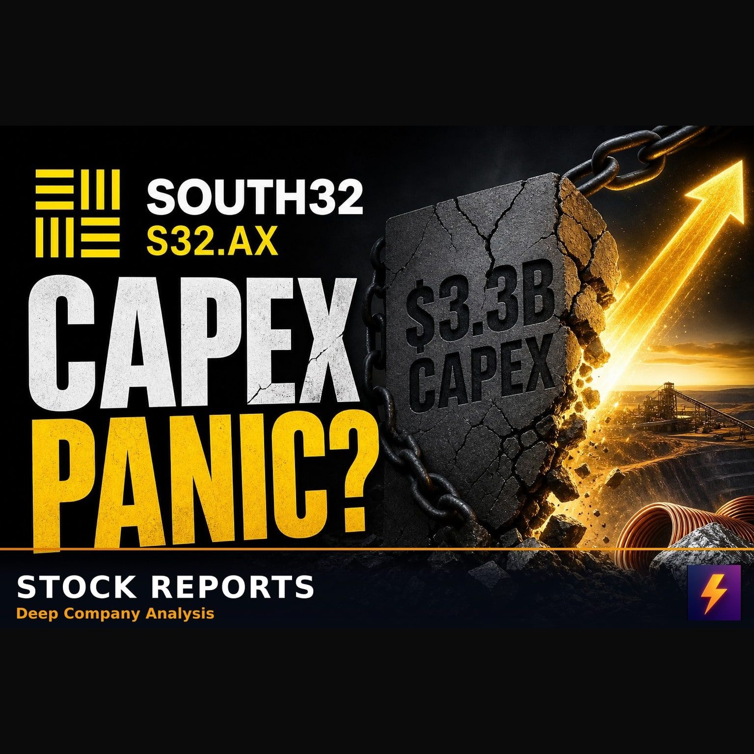 South32: Why the $3.3B Capex Panic Hides Deep Value