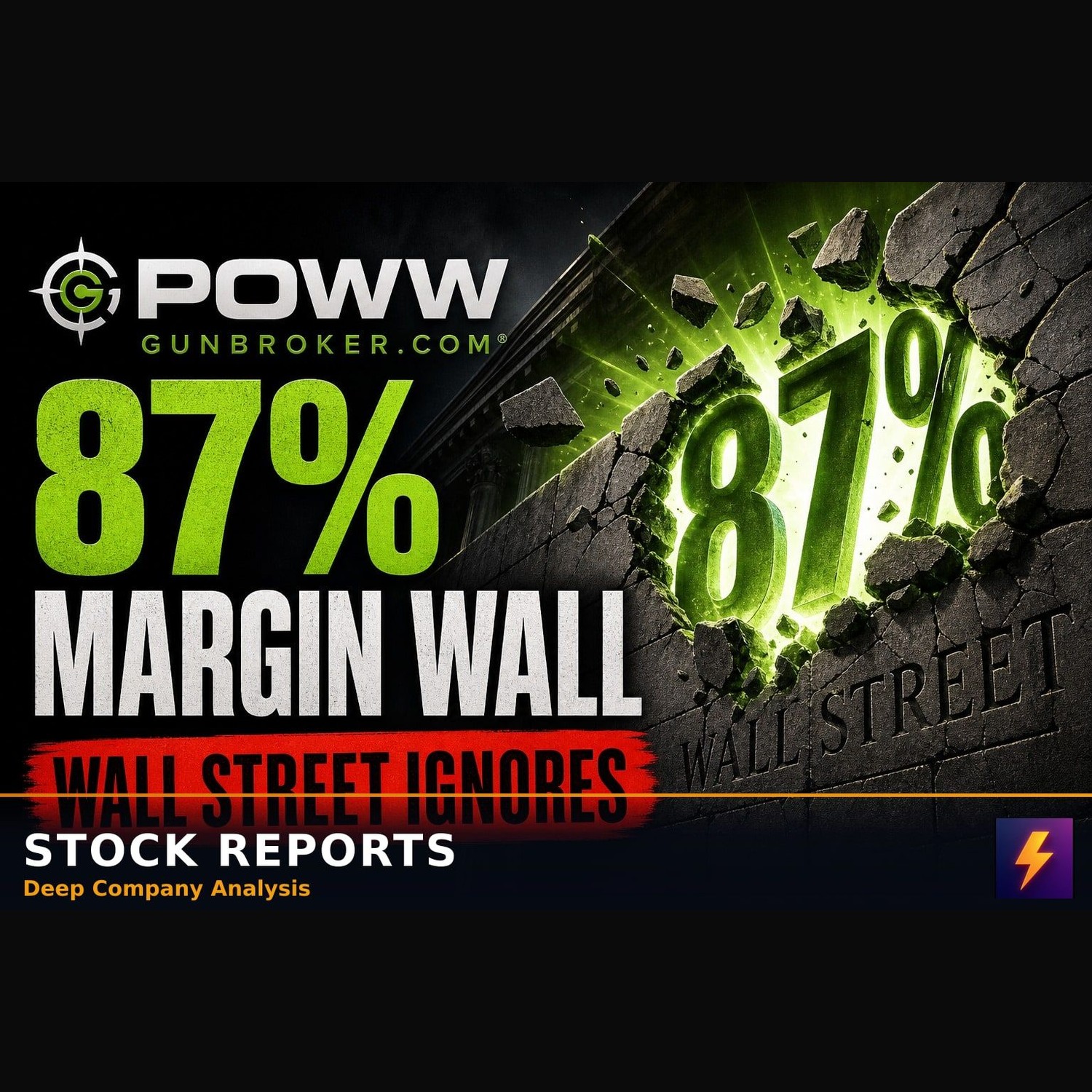 POWW Stock Has an 87% Margin Wall Street Ignores