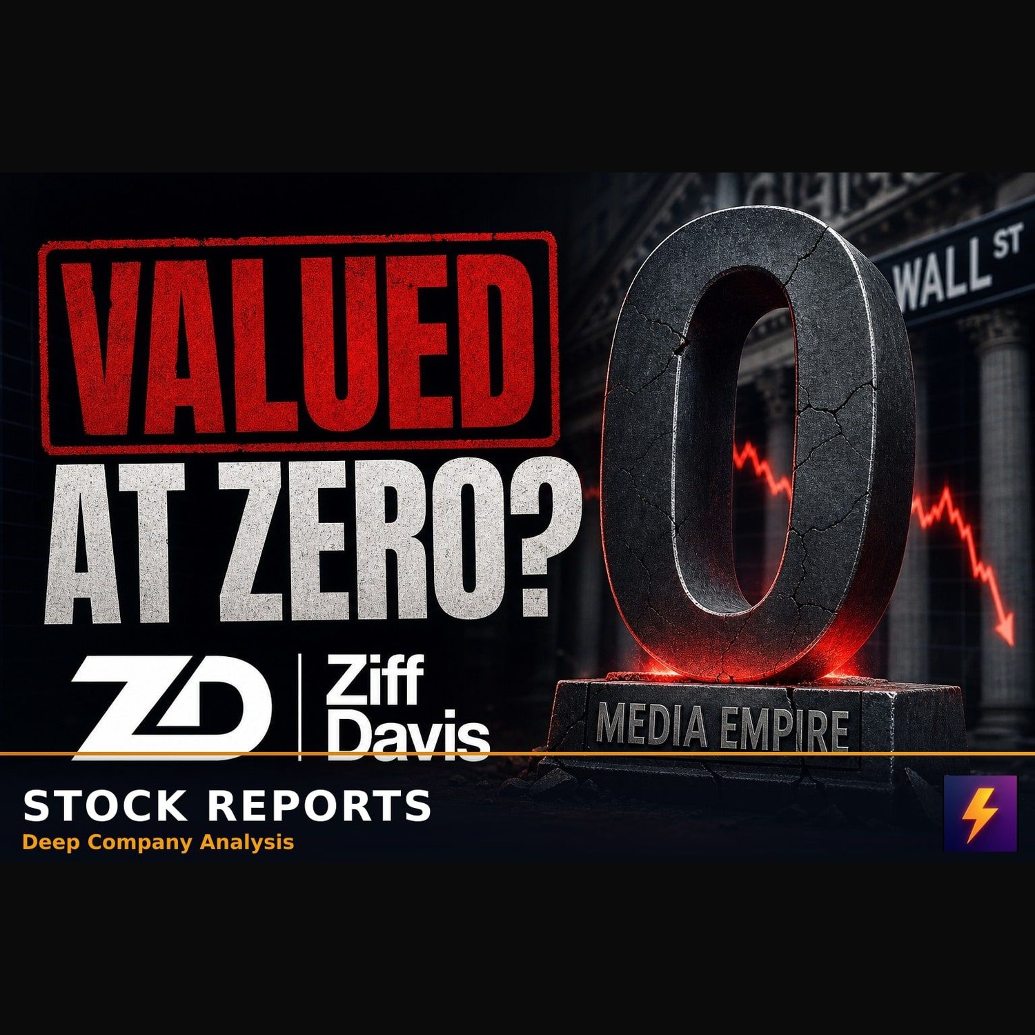 Why Wall Street Values ZD Stock's Media Empire at Zero