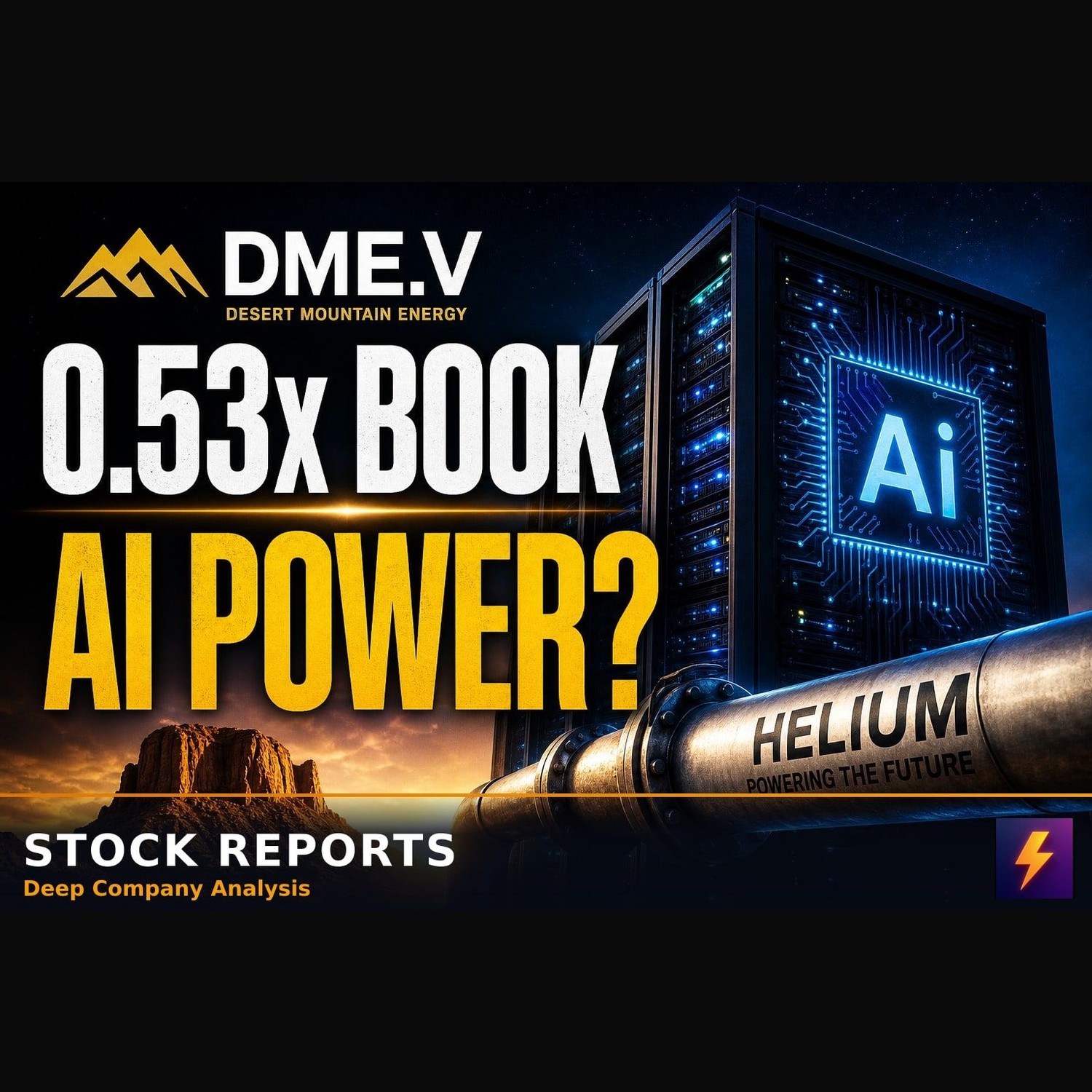 DME.V trades at 0.53x book while securing AI power episode artwork