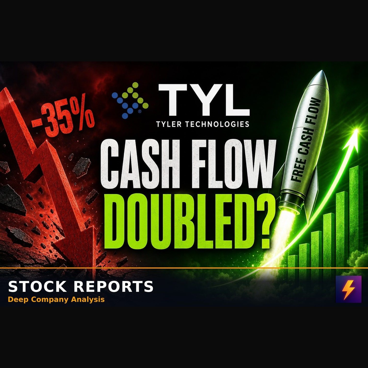 TYL Stock Fell 35% But Free Cash Flow Doubled