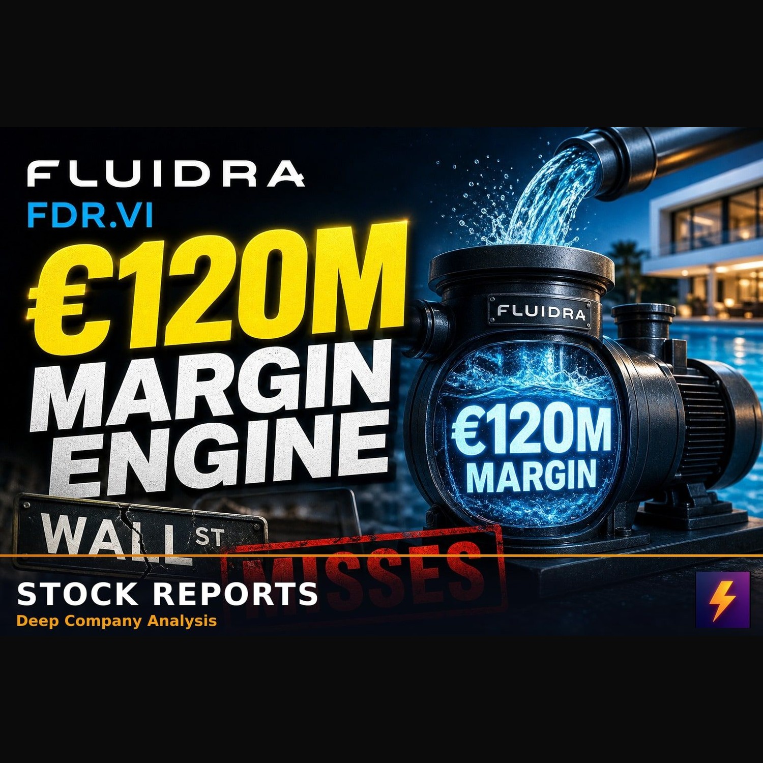 Fluidra FDR €120M margin engine Wall Street misses