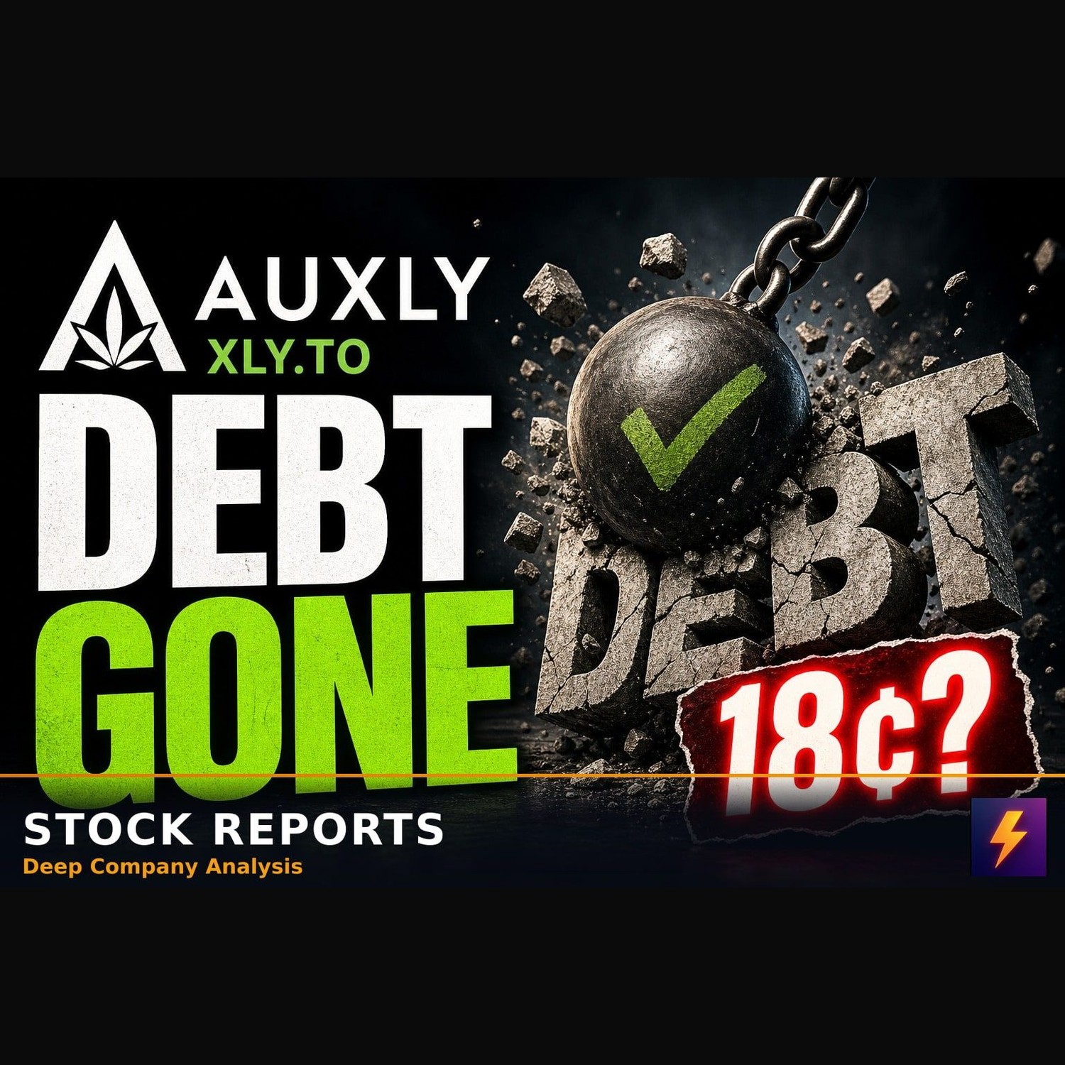 Auxly XLY erased its debt but still trades at 18 cents