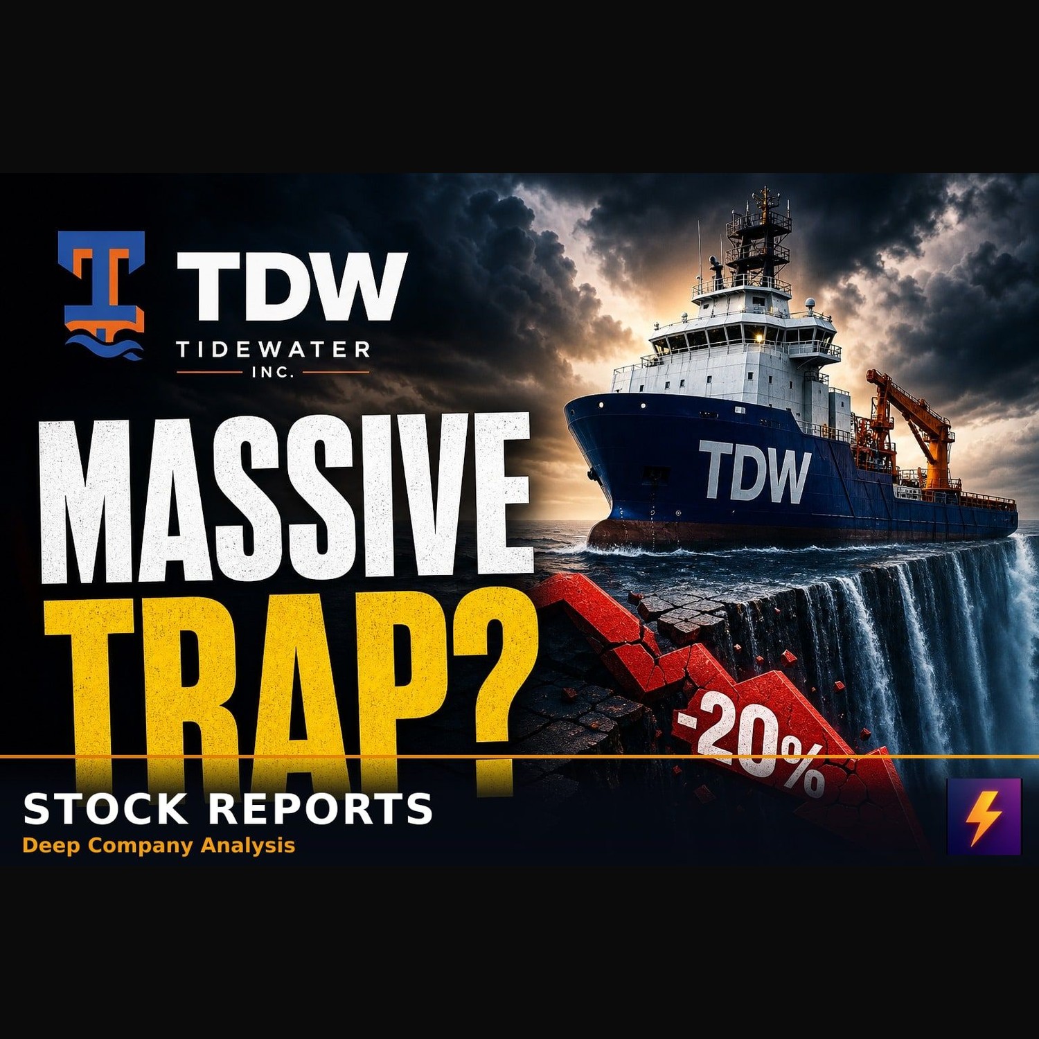 Why the 20% TDW stock selloff is a massive trap