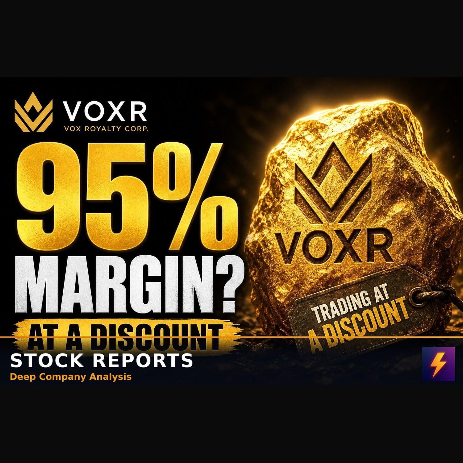 VOXR: The 95% Margin Gold Stock Trading at a Discount