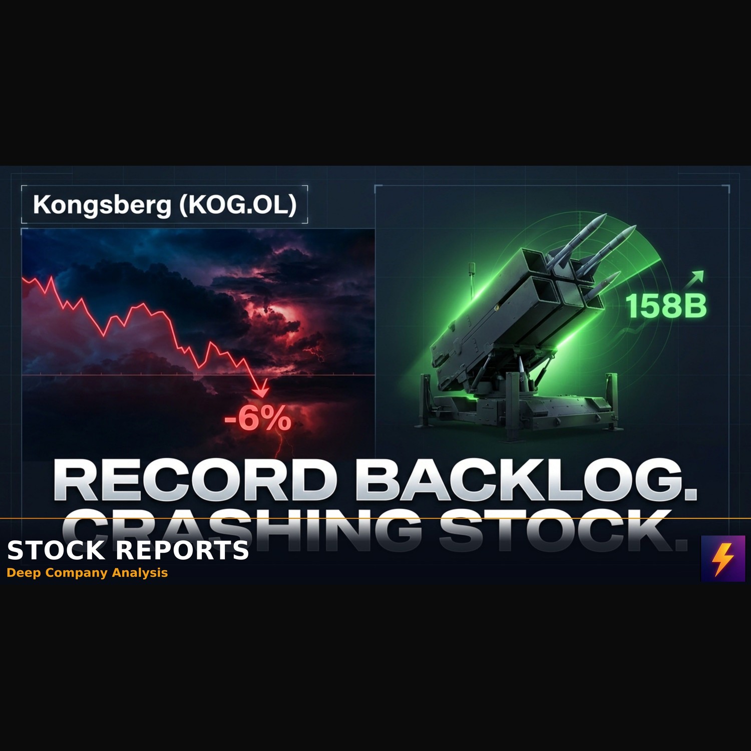 Kongsberg drops 6% despite record NOK 158B backlog