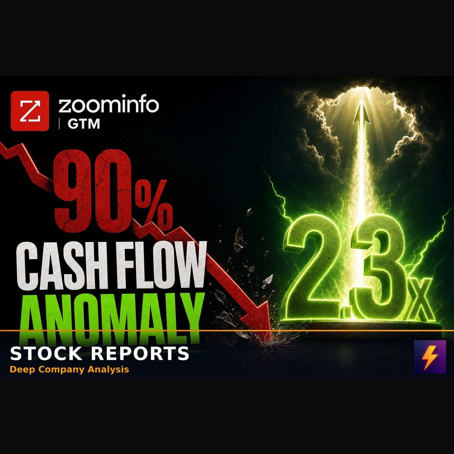 The 90% ZoomInfo Crash Created a 2.3x Cash Flow Anomaly