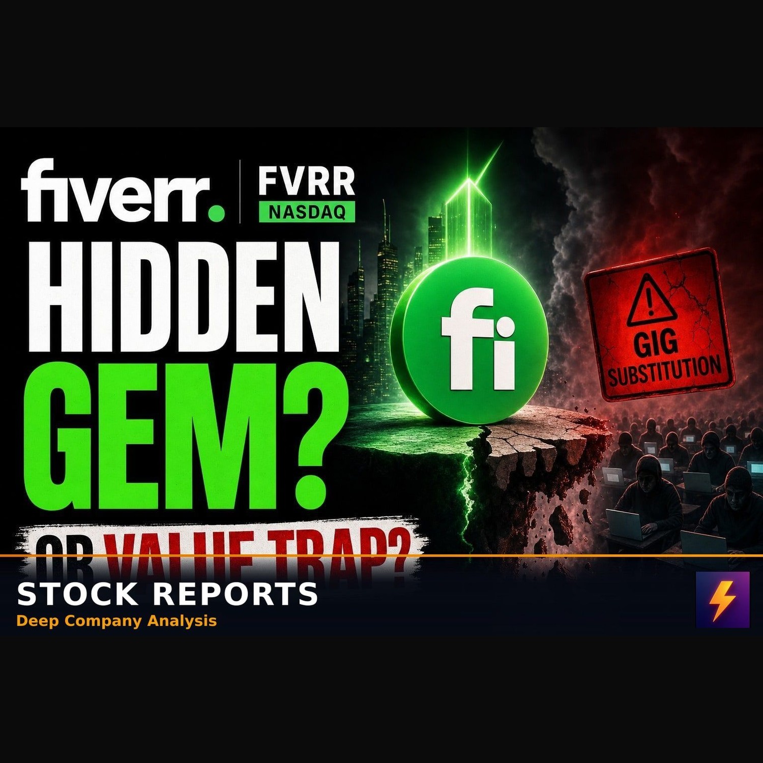 Fiverr FVRR trades at cash value as AI disrupts