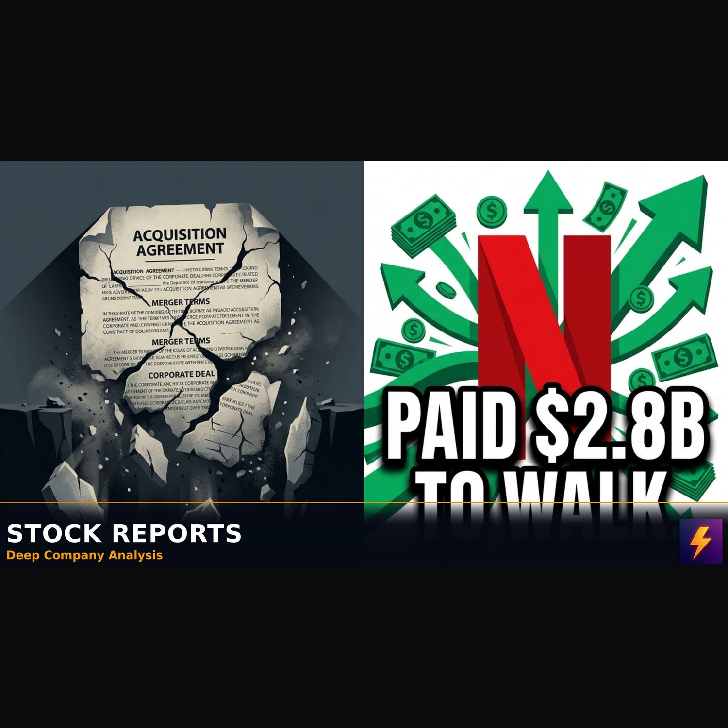 How NFLX turned a failed acquisition into $2.8B cash