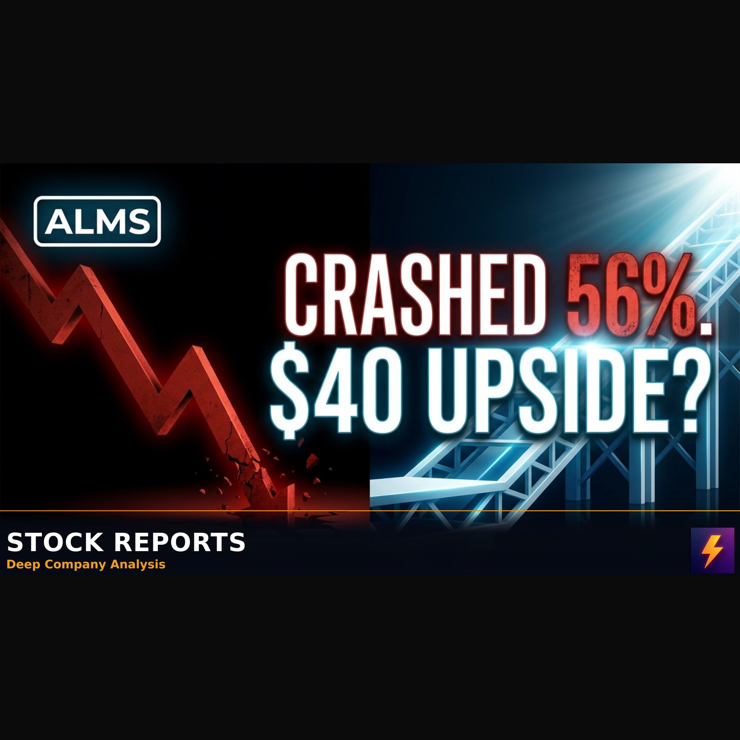 ALMS Crashed 56% but Has $502M Cash and $40 Upside
